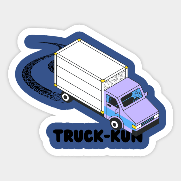 Truck-Kun Sticker by WhyWaitArtHouse